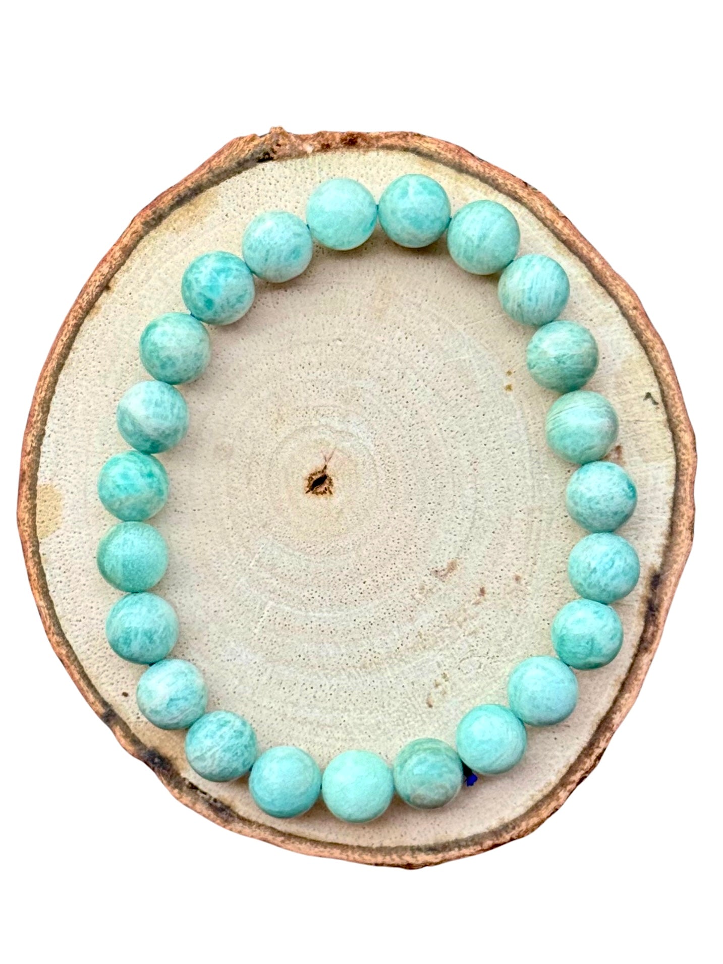 EXQUISITE cheapest AMAZONITE STONES NATURAL BRACELET size 7