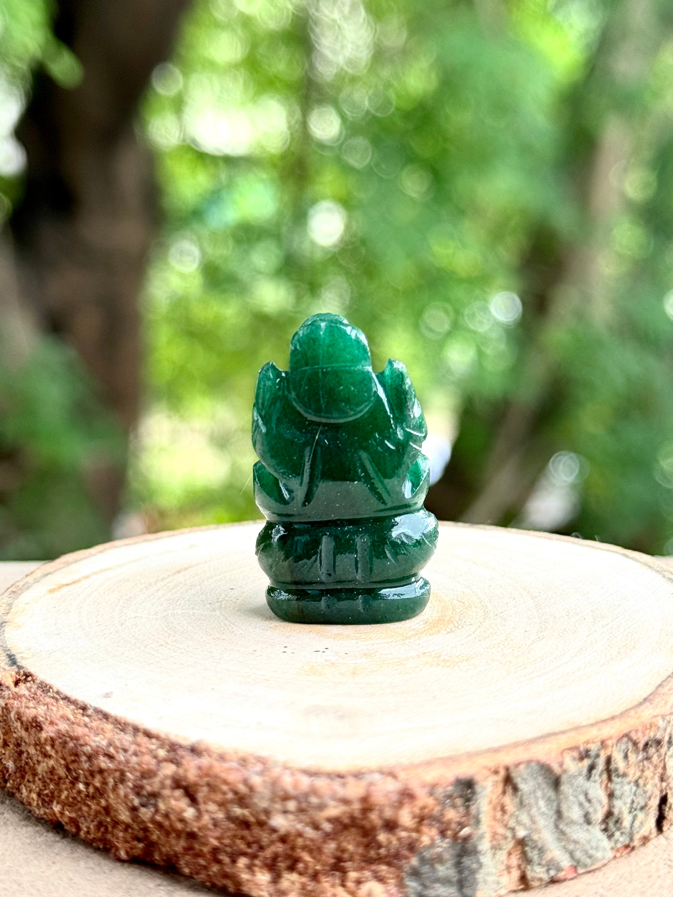 Green Aventurine Mini Ganesha