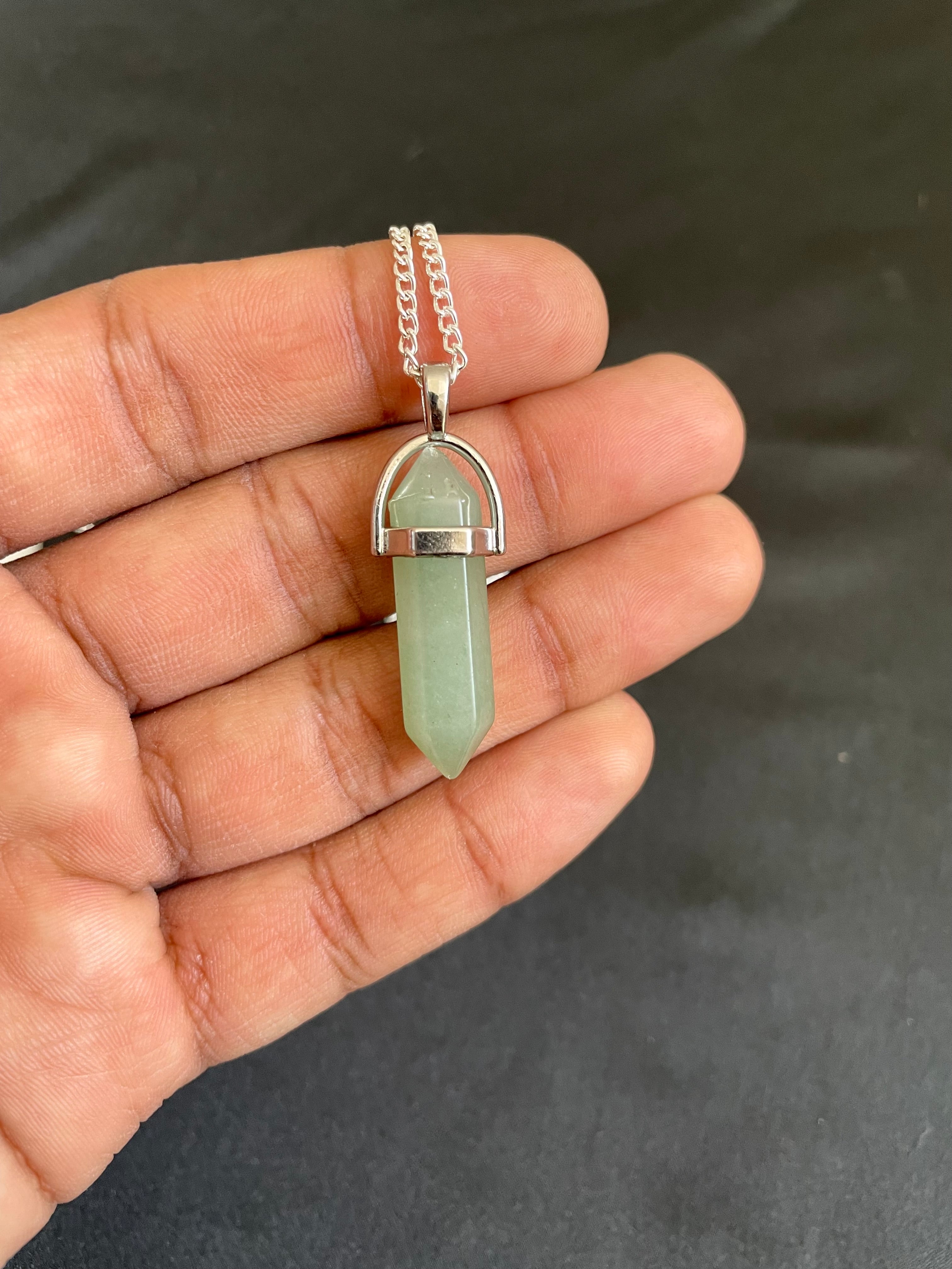 Green Aventurine Pencil Pendant