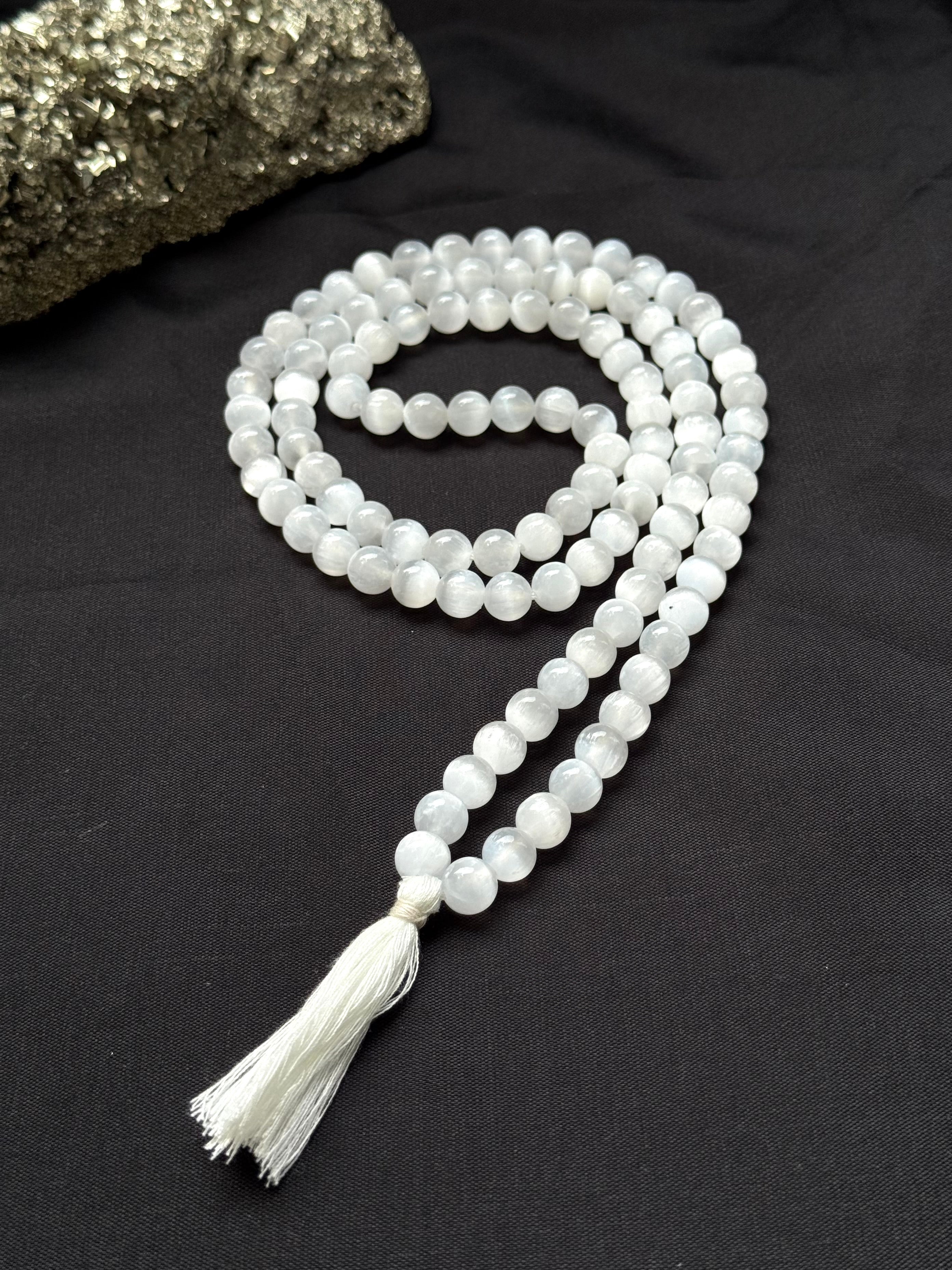 Selenite Mala