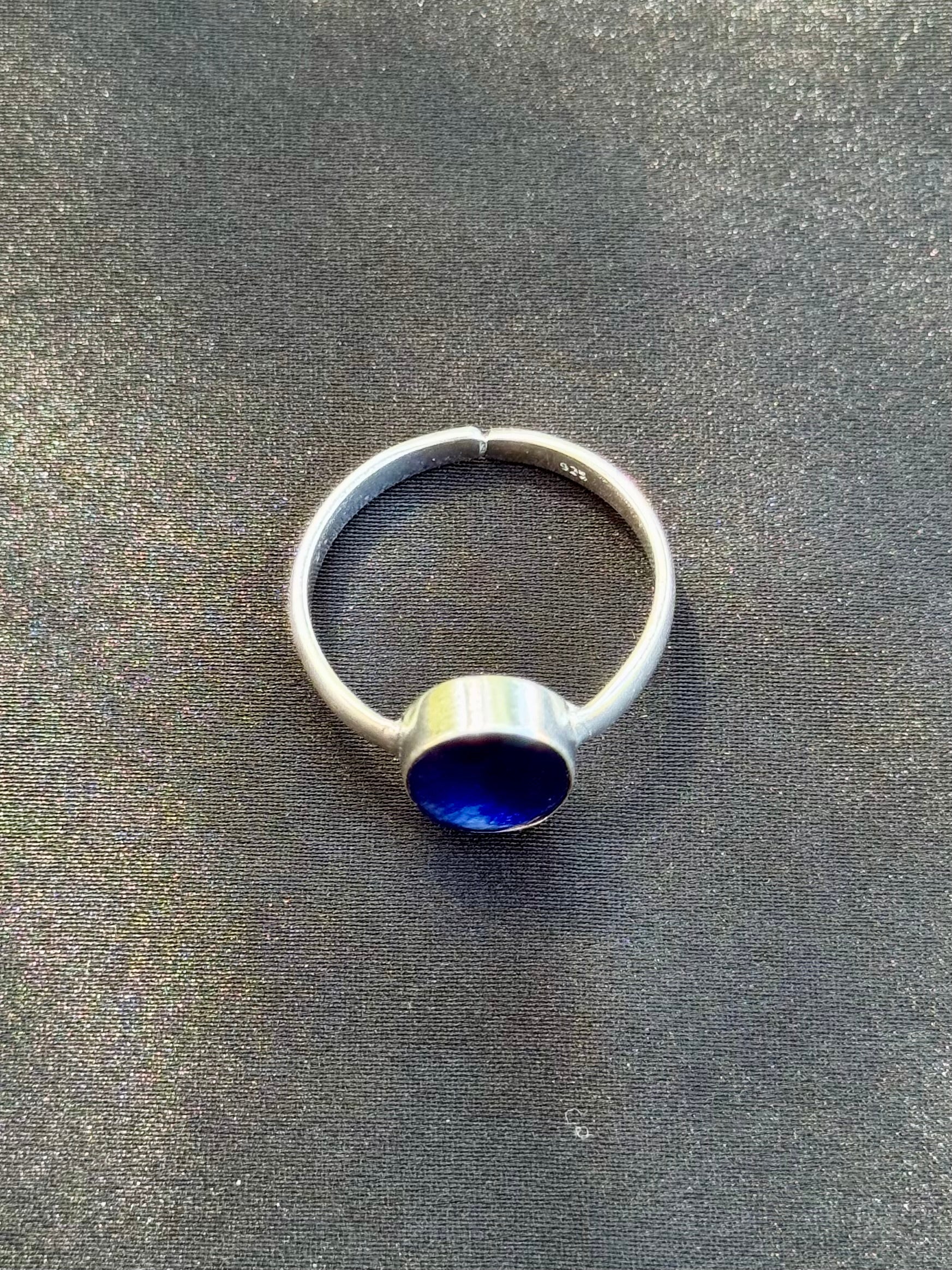 Blue Sapphire (Neelam) Adjustable Ring