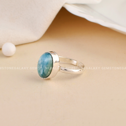 Larimar Adjustable Ring