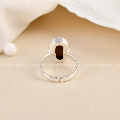 Smoky Quartz Adjustable Ring