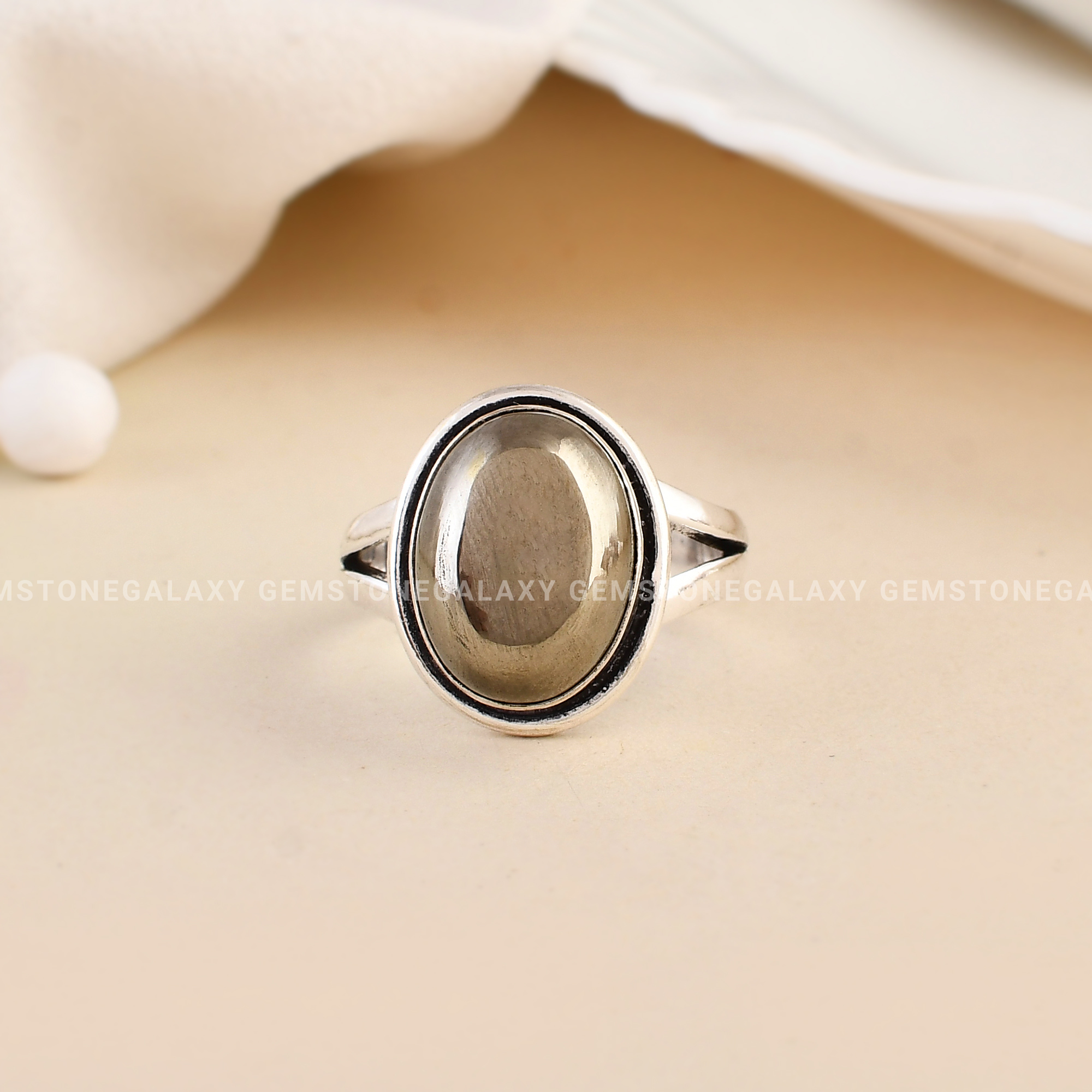 Pyrite Adjustable Ring