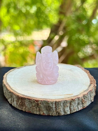 Rose Quartz Mini Ganesha