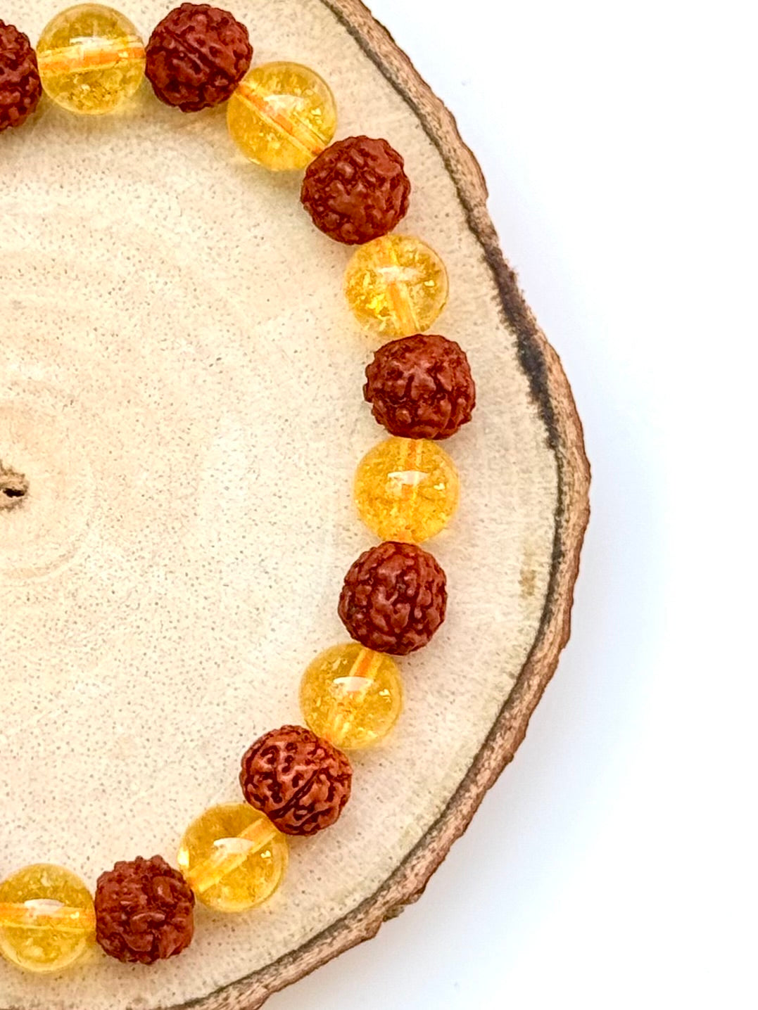 Citrine - Rudraksha Bracelet