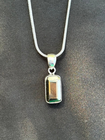 Pyrite Rectangle Pendant