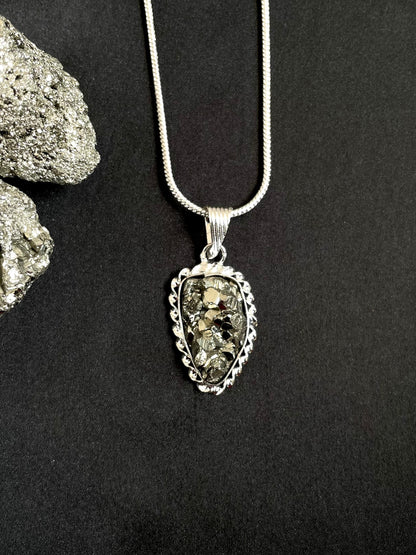 Raw Pyrite Pendant