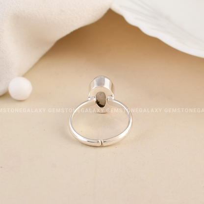 Moonstone Adjustable Ring