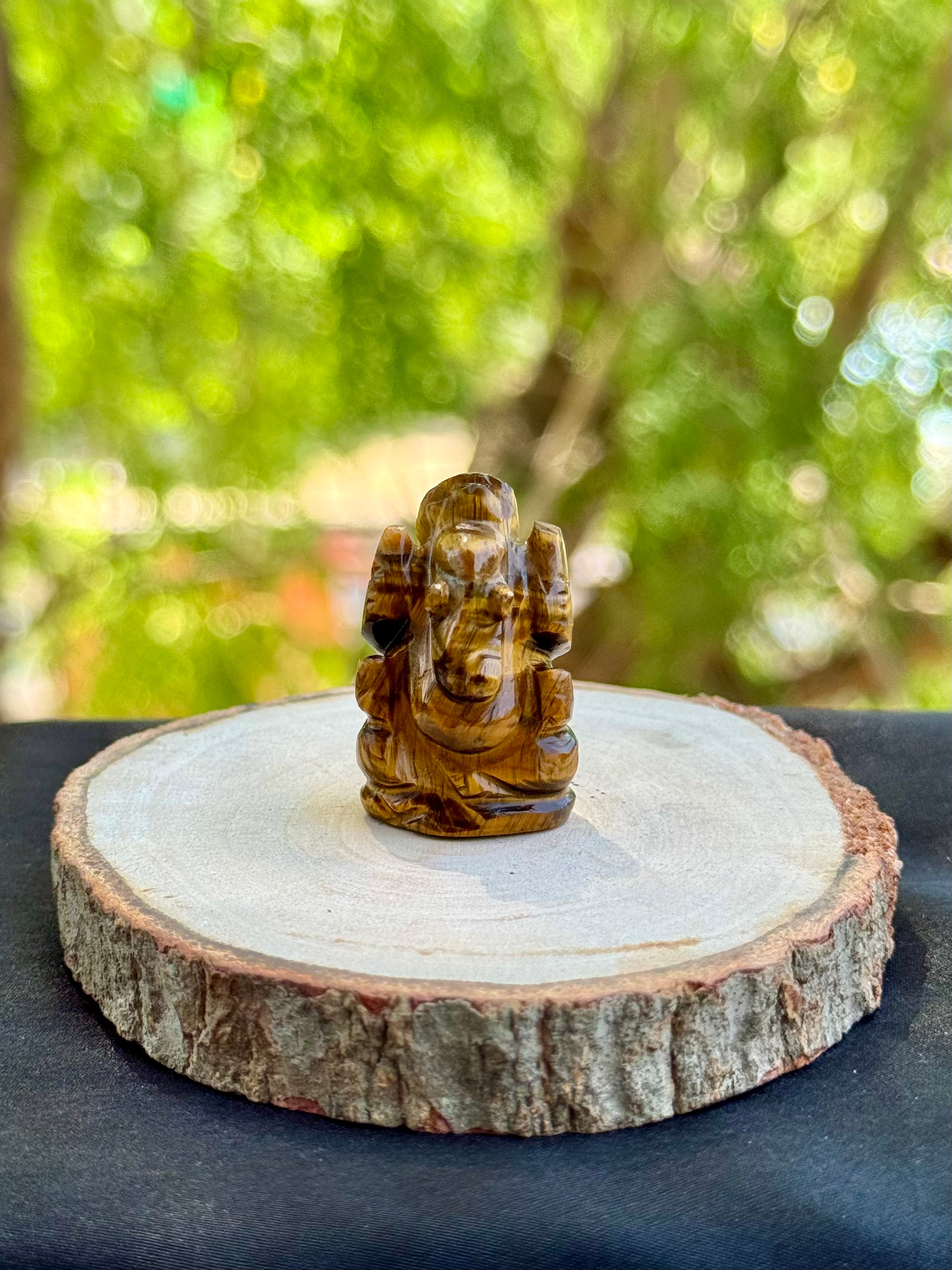 Tiger eye Mini Ganesha