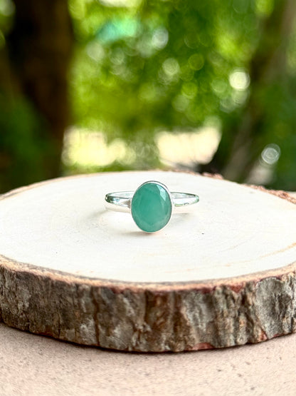 Emerald Adjustable Ring