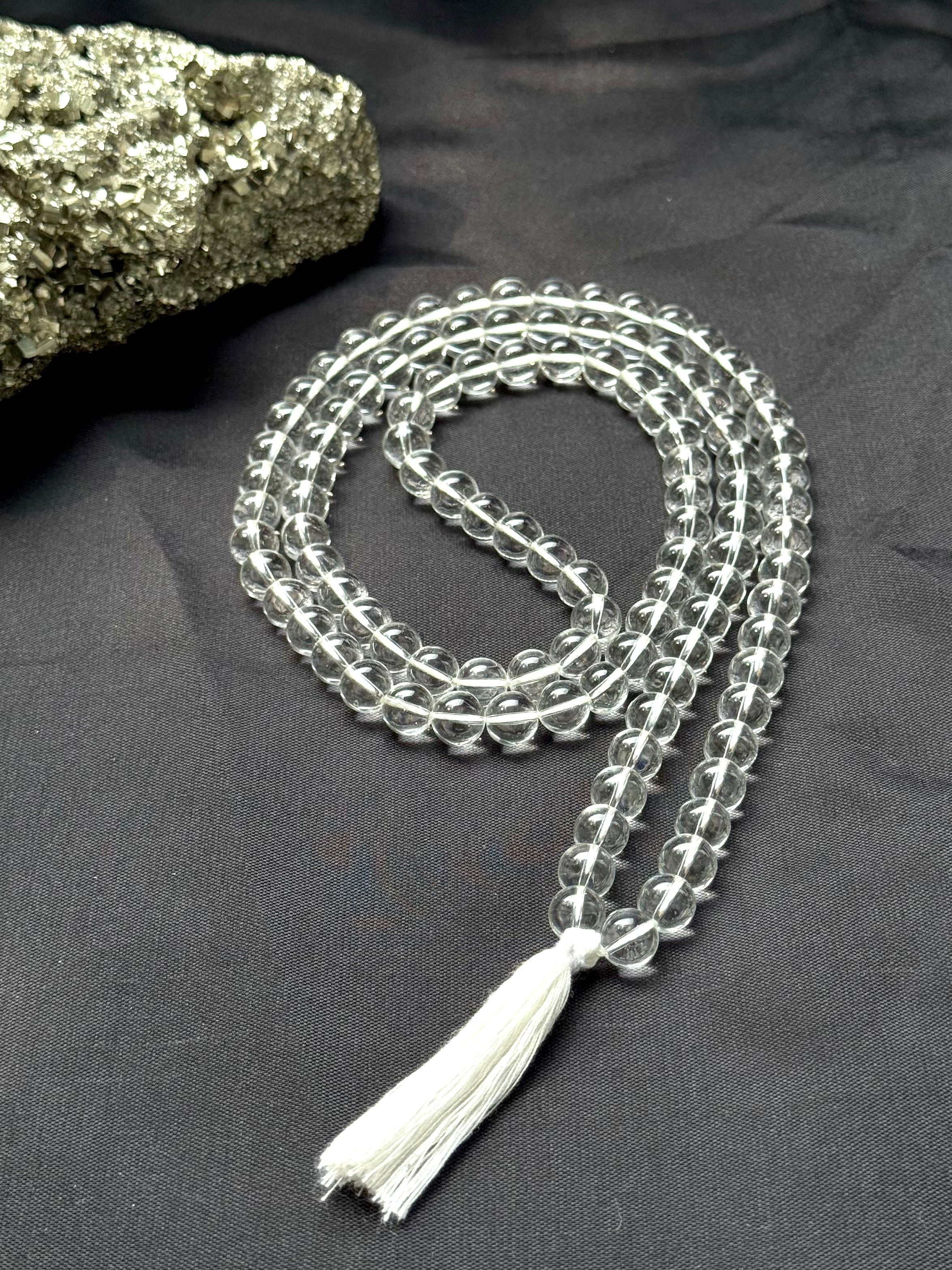 Clear Quartz Mala (Sphatik Mala)