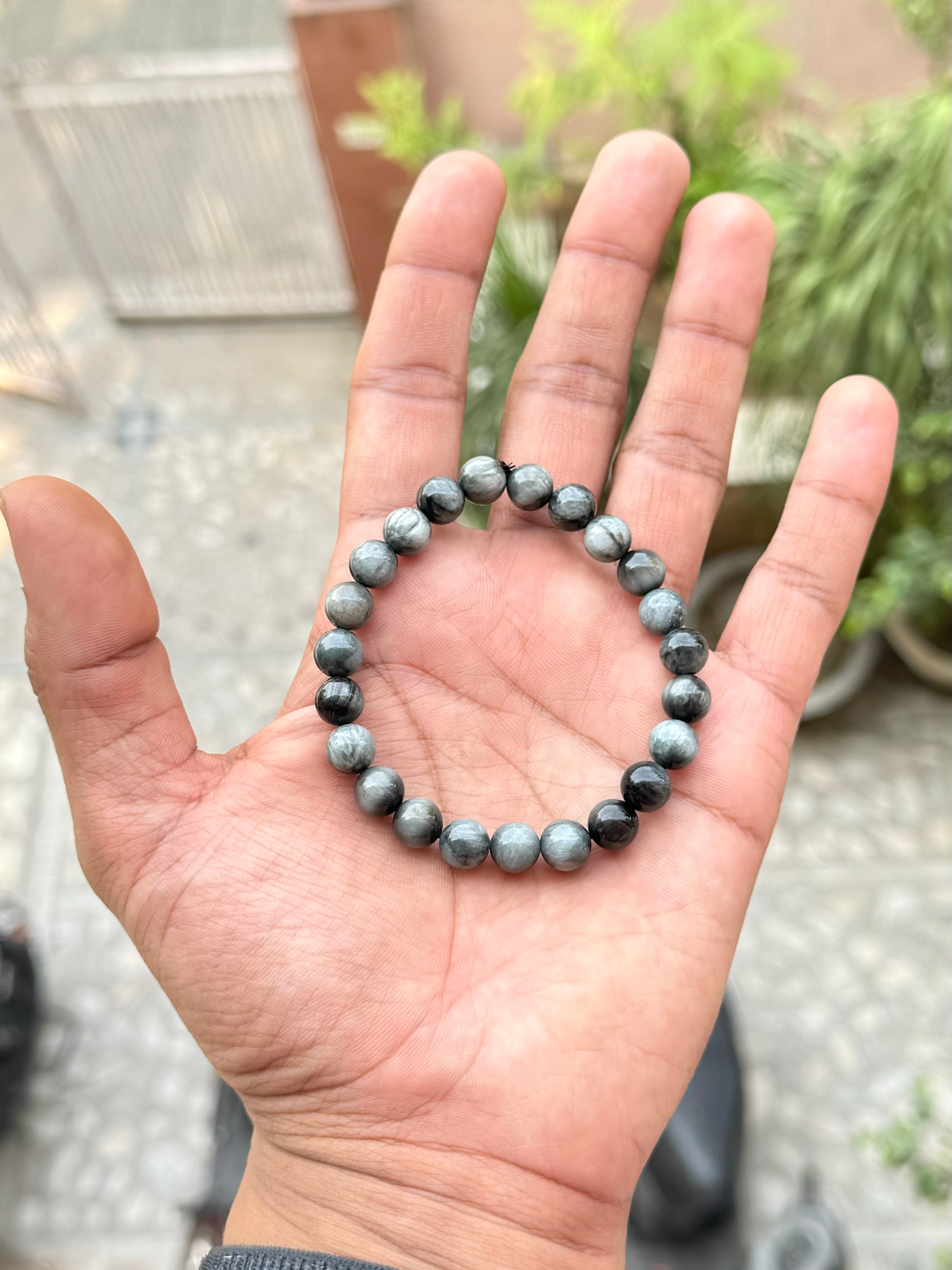 Grey Cat's Eye Bracelet