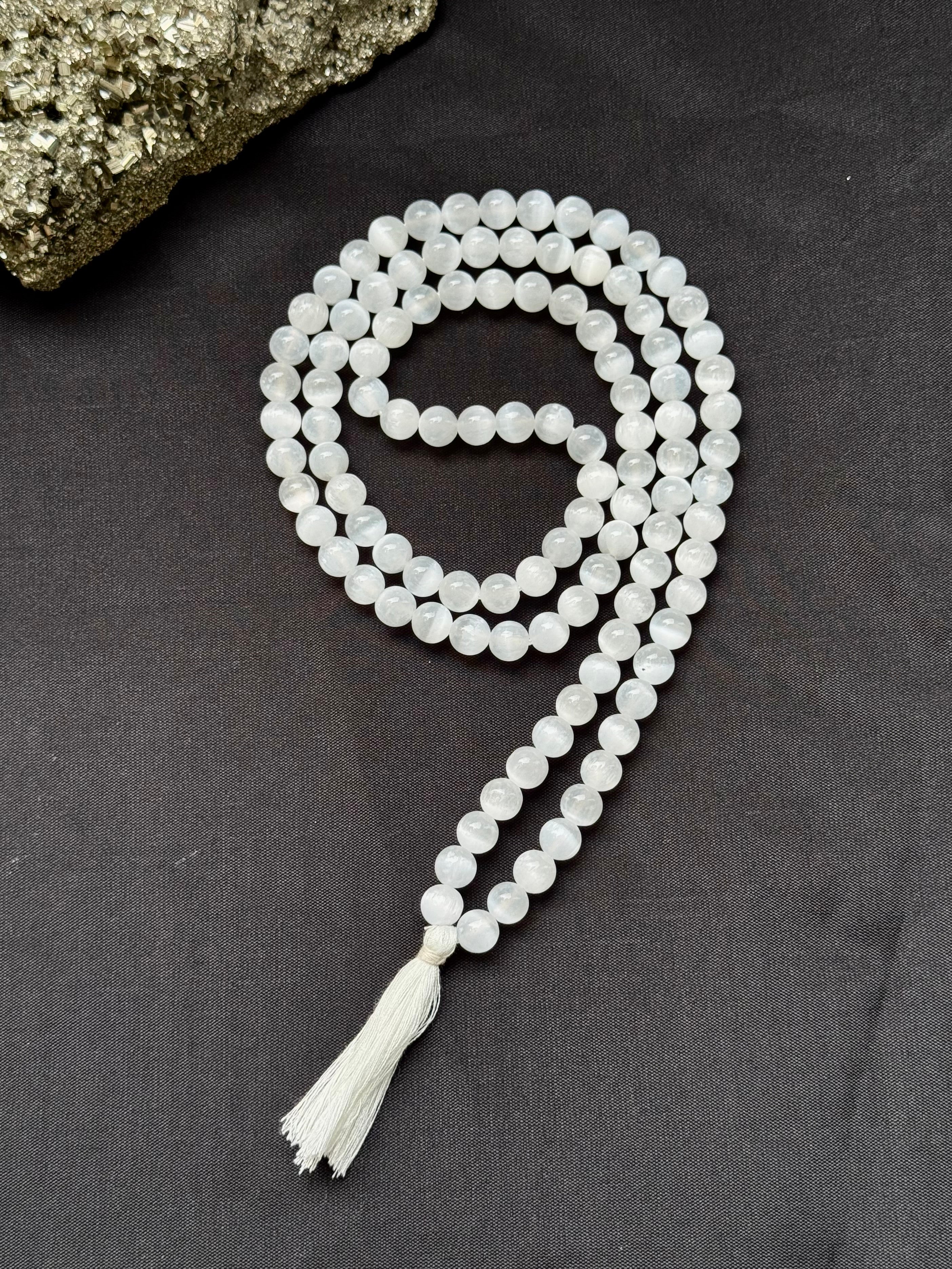 Selenite Mala