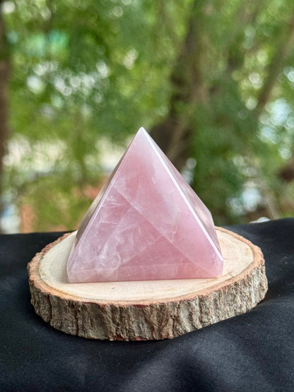 Rose Quartz Pyramid