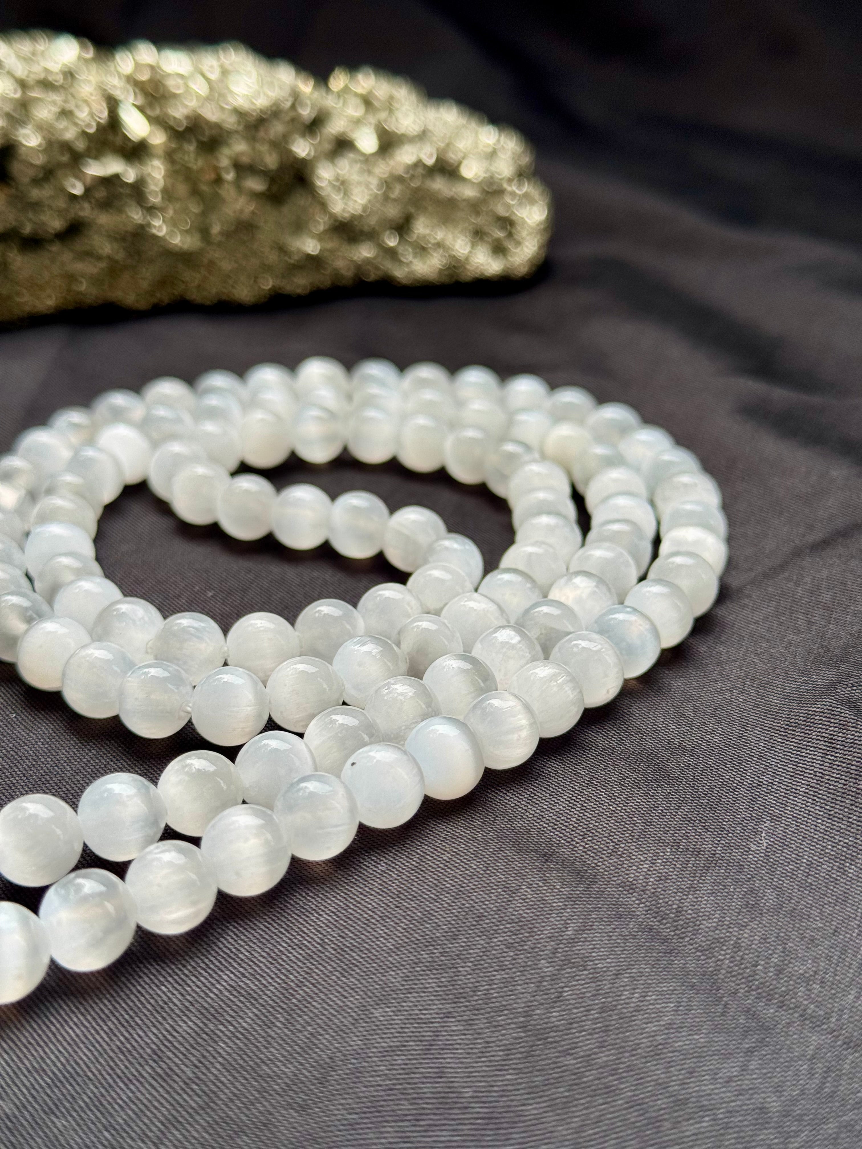 Selenite Mala