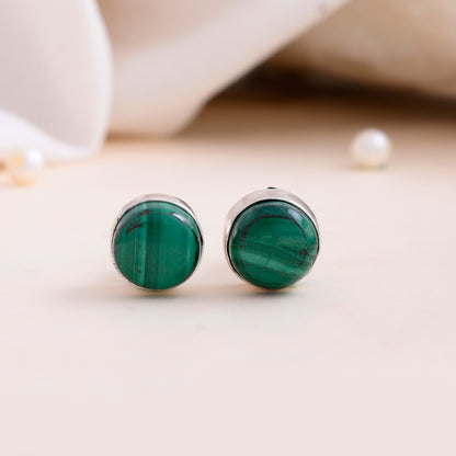 Malachite Stud Earrings