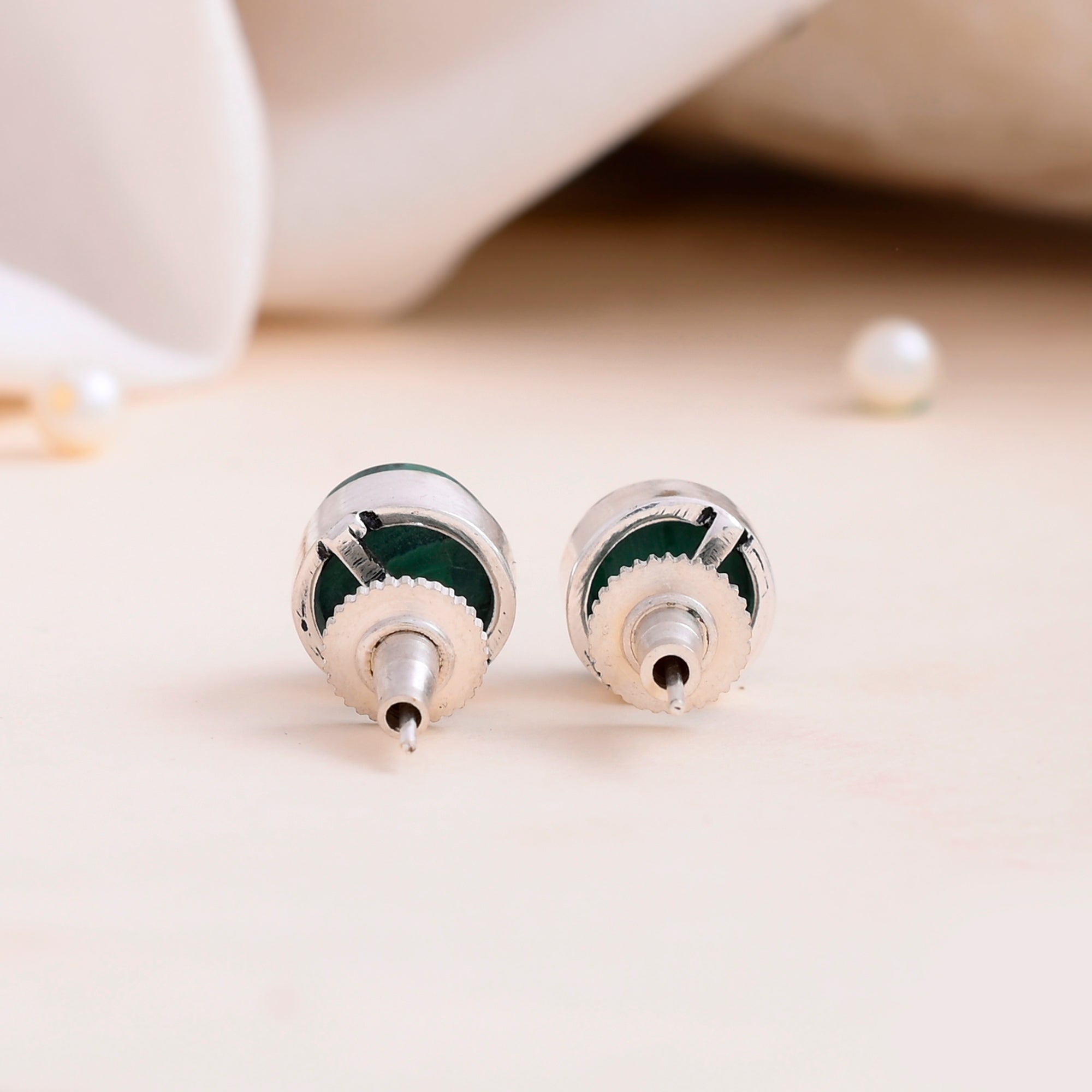 Malachite Stud Earrings