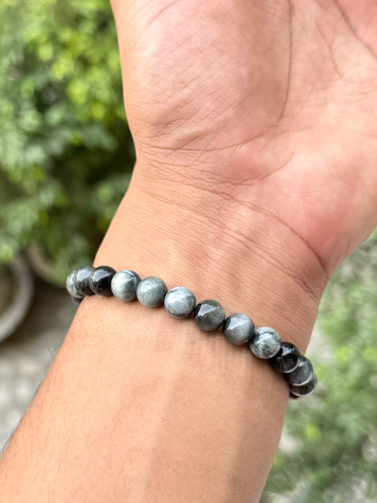 Grey Cat's Eye Bracelet