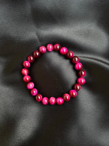 Pink Tiger Eye Bracelet