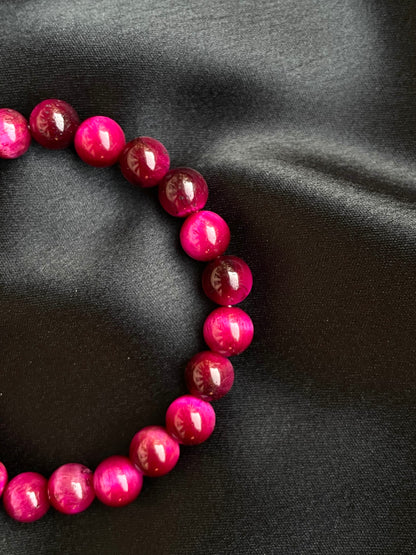 Pink Tiger Eye Bracelet