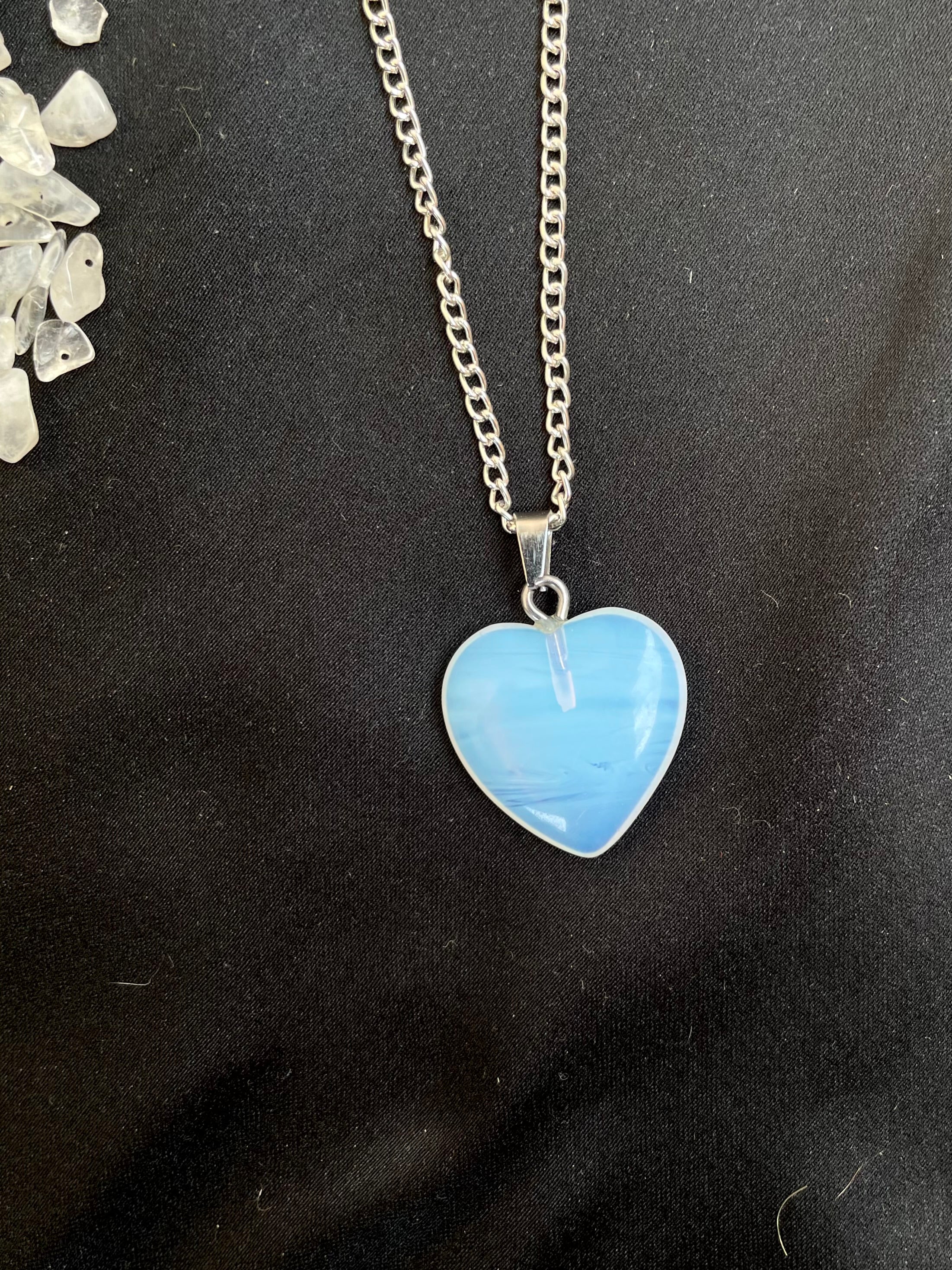 Opalite Heart Pendant