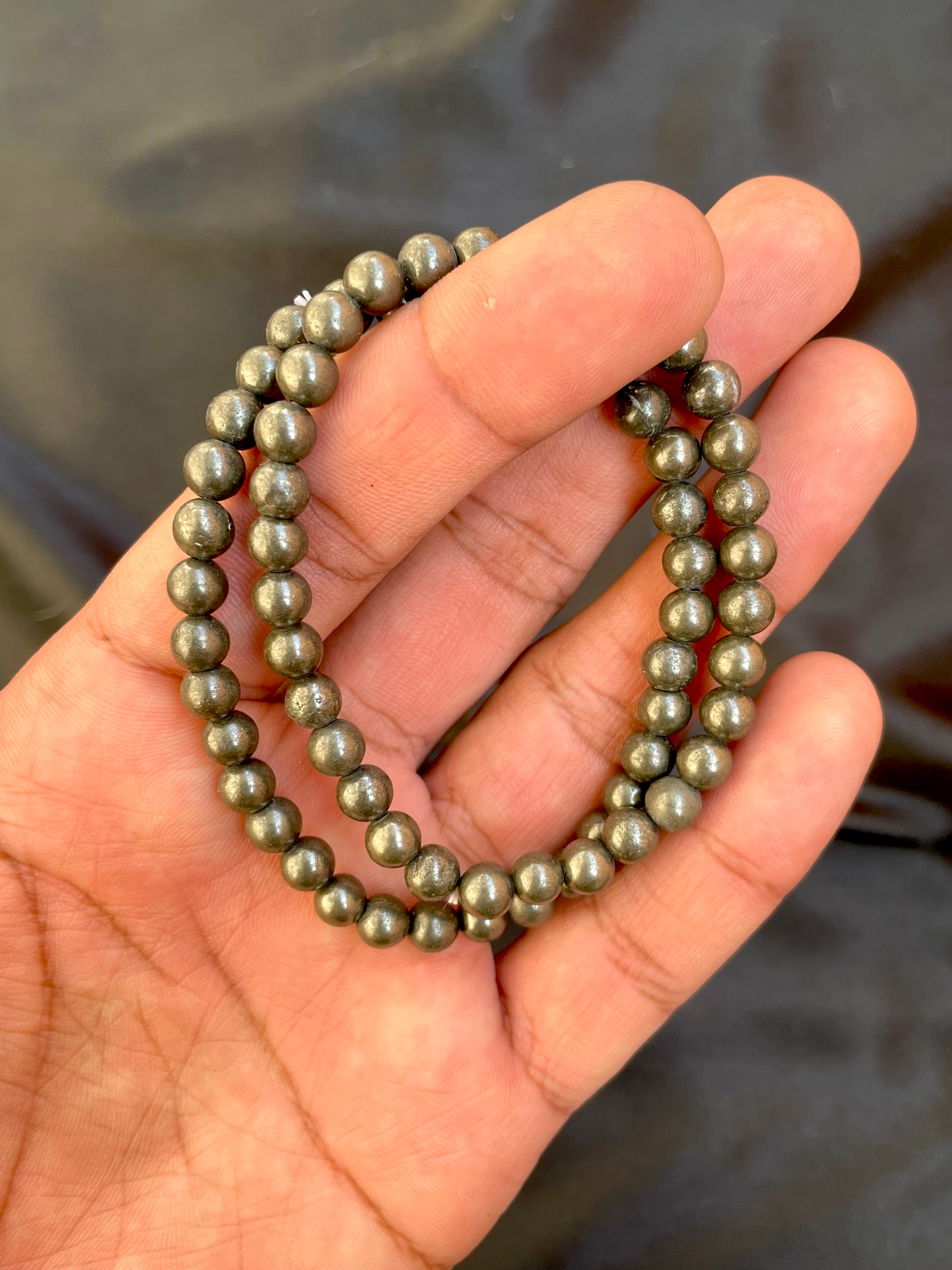 Pyrite Bracelet - Adjustable - With Lab Report - Kudwal Gems Lab