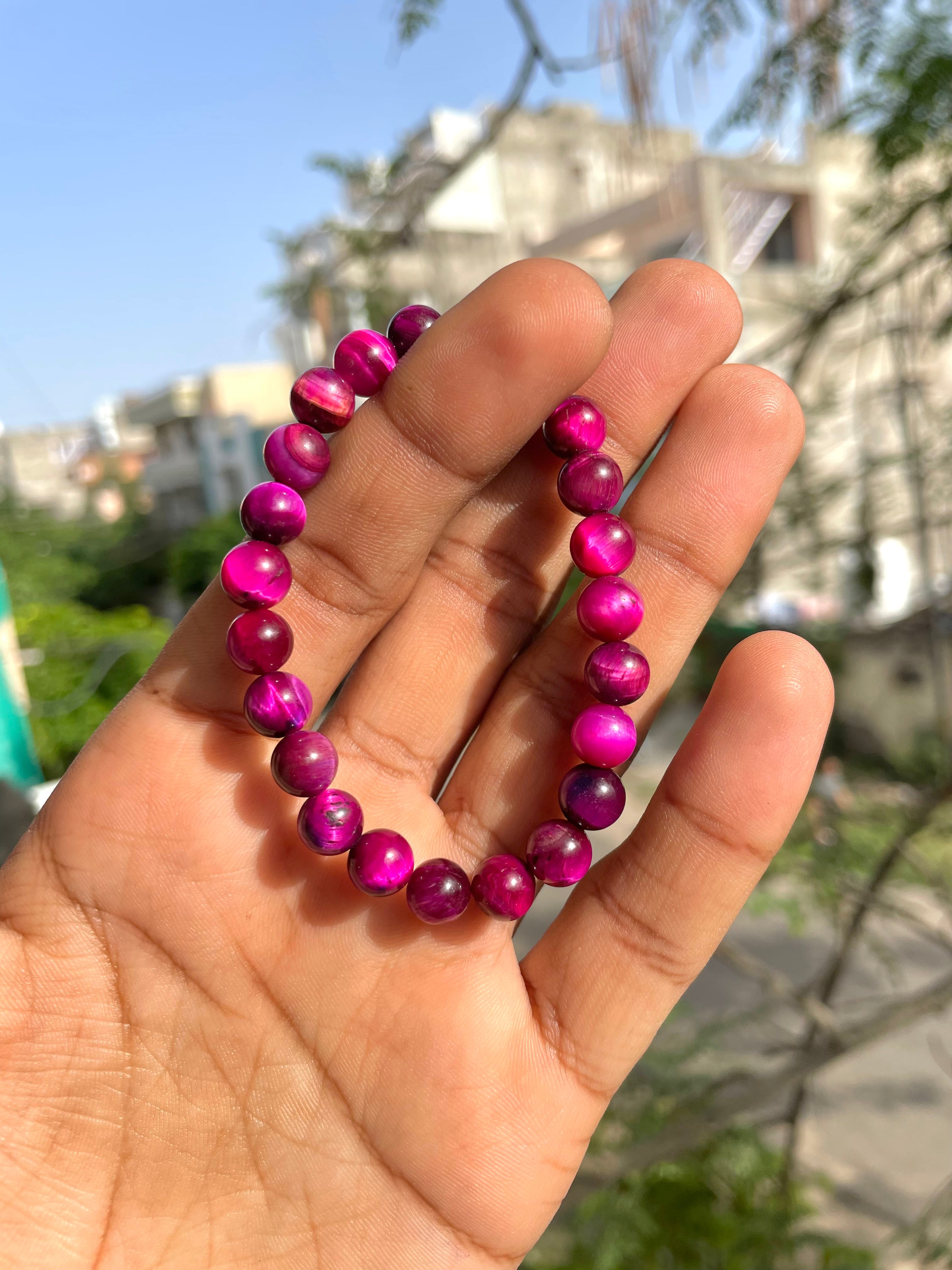 Pink Tiger Eye Bracelet