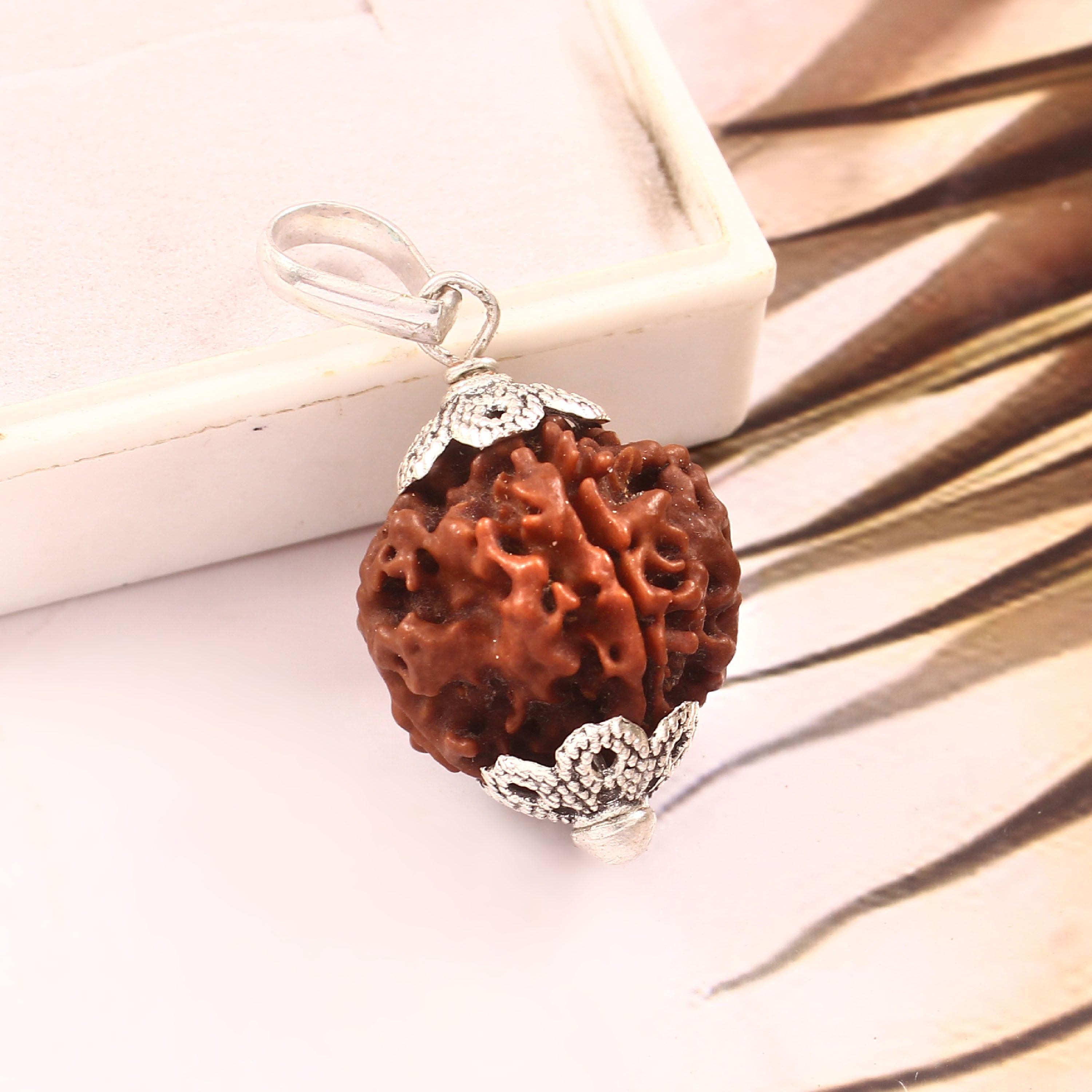 4 Mukhi Rudraksha Pendant