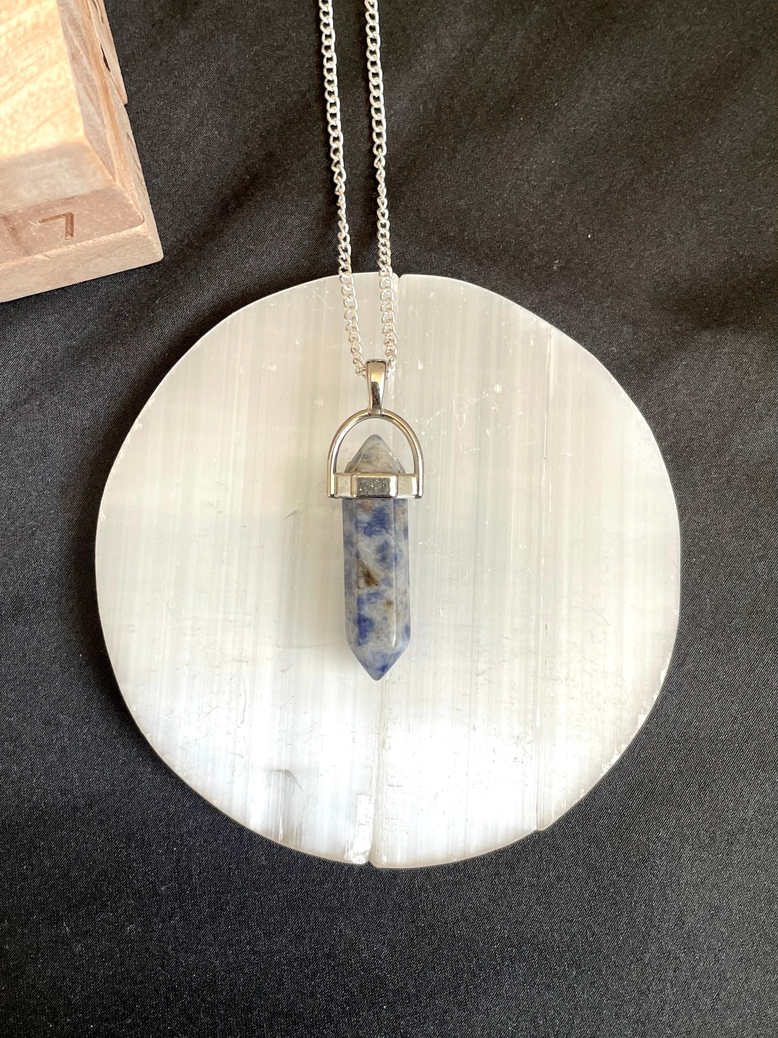 Sodalite Pencil Pendant