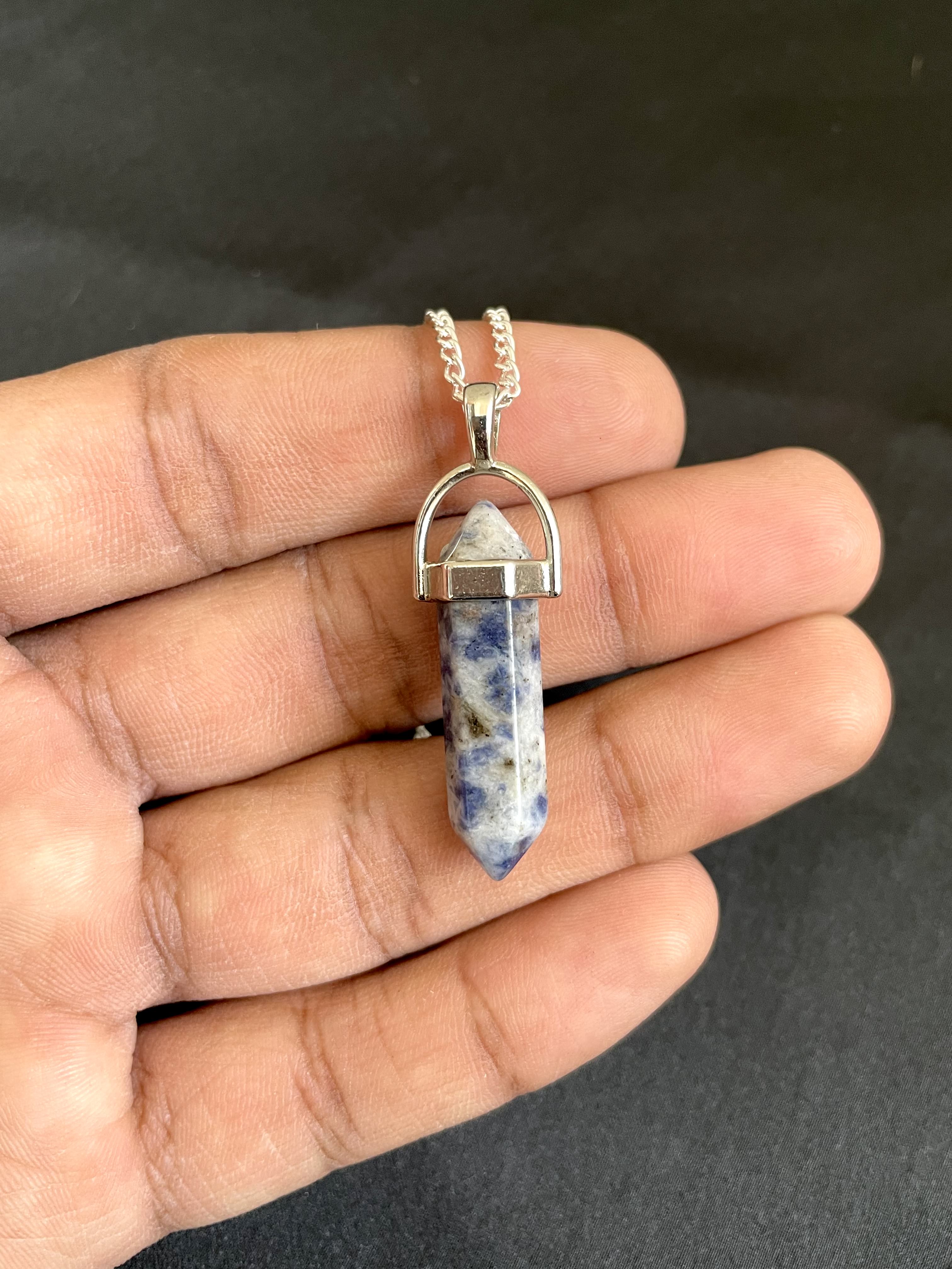 Sodalite Pencil Pendant