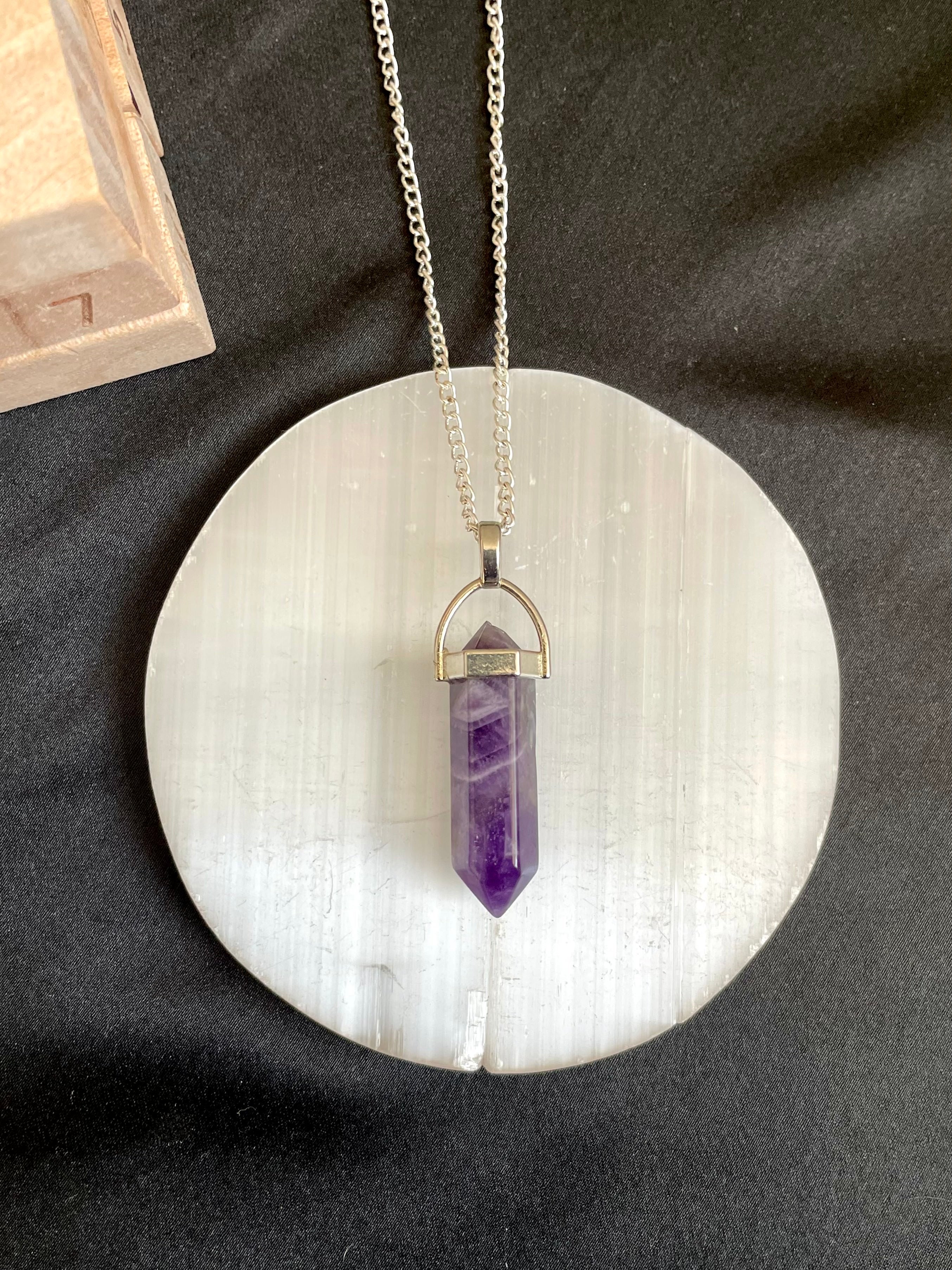 Amethyst Pencil Pendant