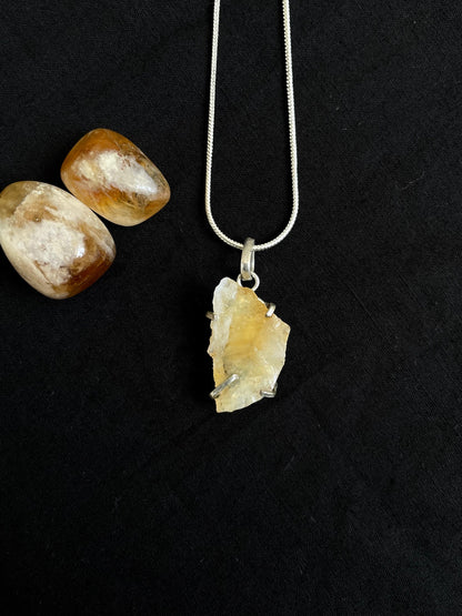 Raw Citrine Pendant