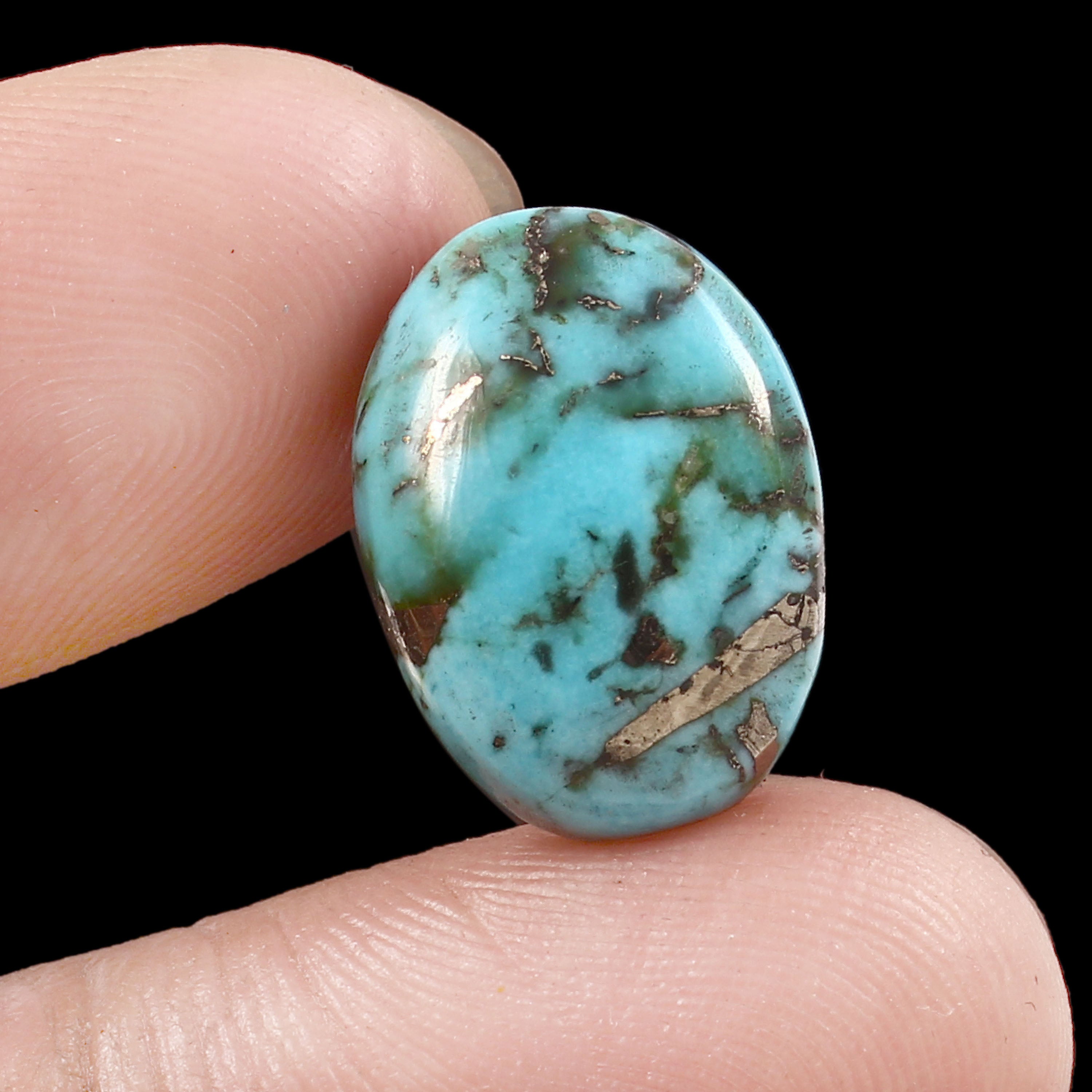 Irani Turquoise (Firoza) ( 11.95 Carat/ 13.11 Ratti)