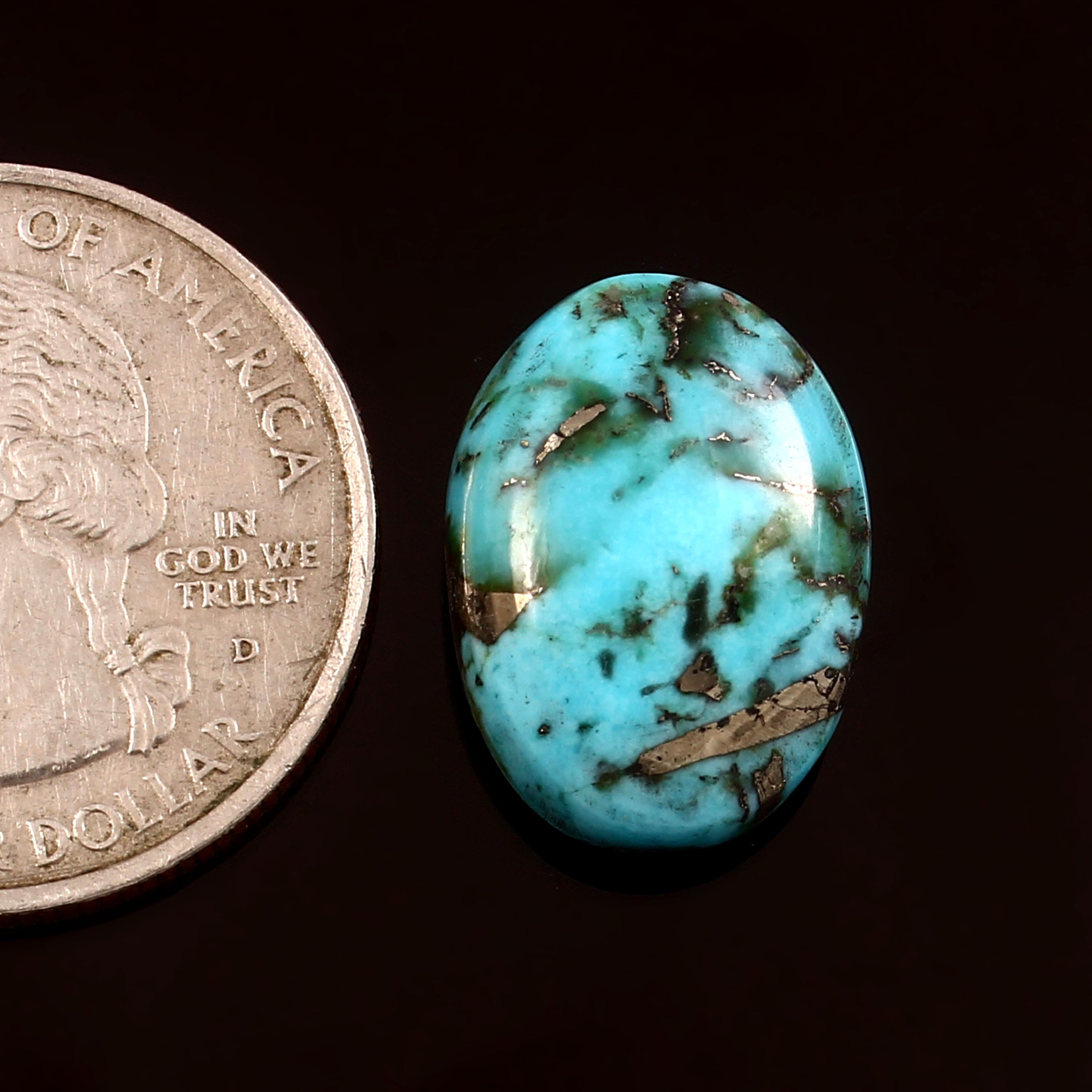 Irani Turquoise (Firoza) ( 11.95 Carat/ 13.11 Ratti)