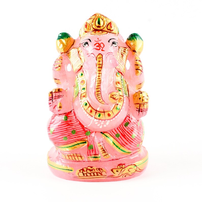 Lord Ganesha - Rose Quartz