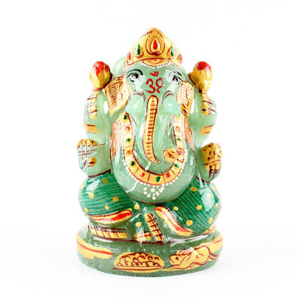 Lord Ganesha - Green Aventurine