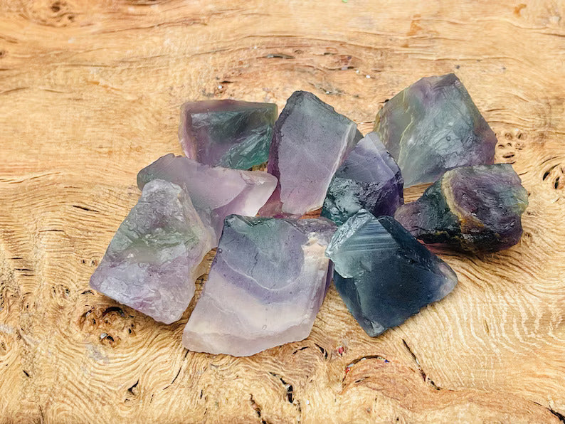 Raw Multi Fluorite Stone