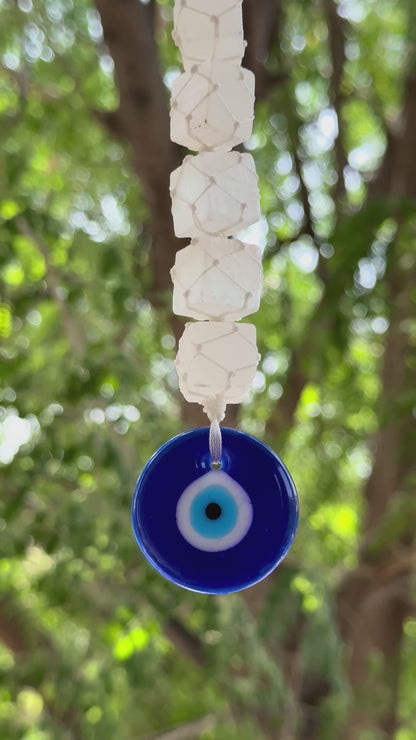 Selenite Evil Eye Hanging