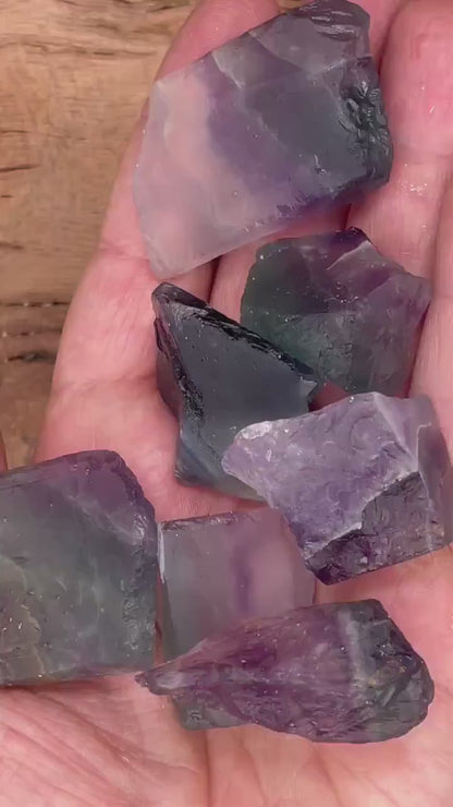 Raw Multi Fluorite Stone